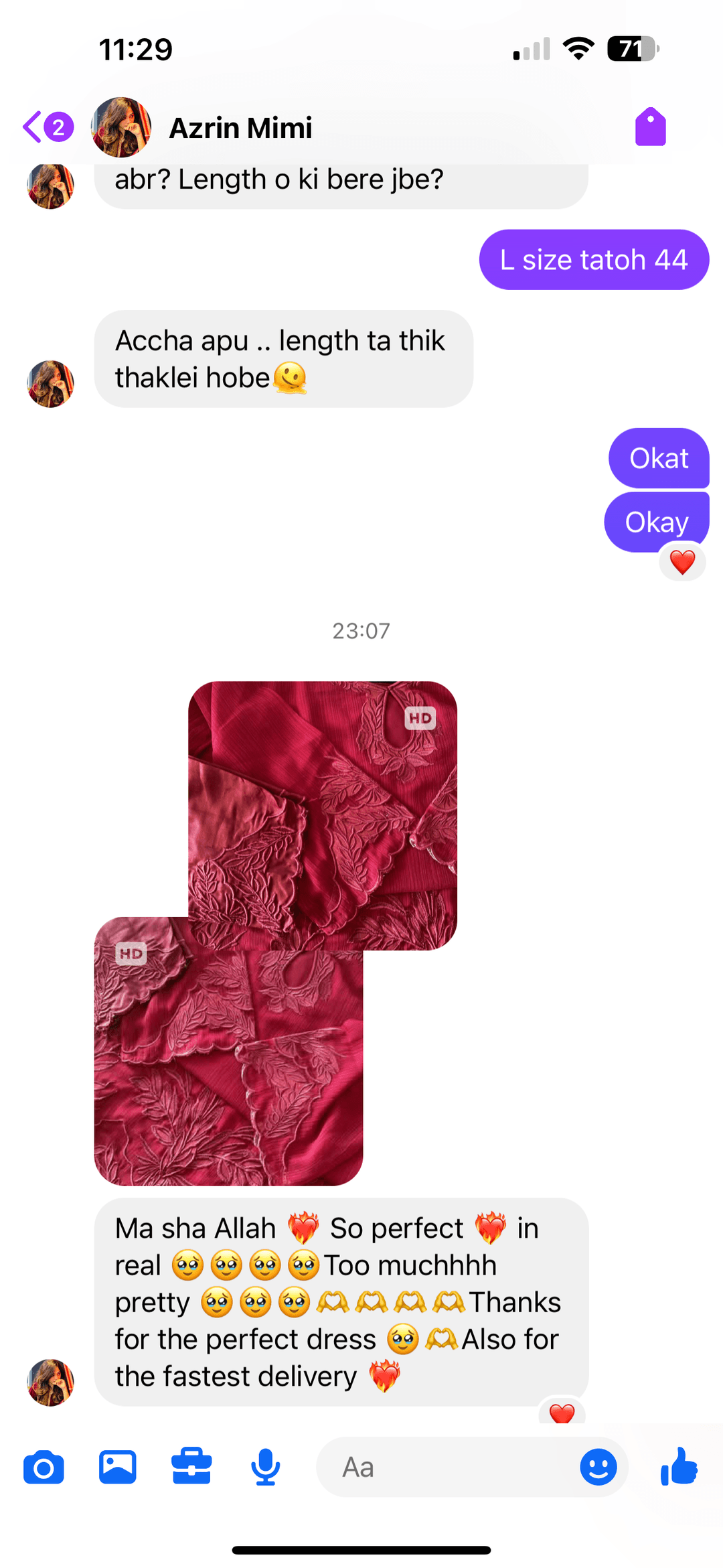 Customer review image