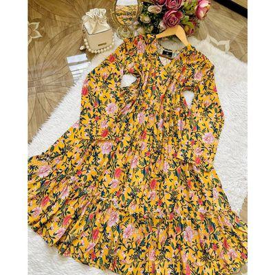 Yellow Floral gown_img_0