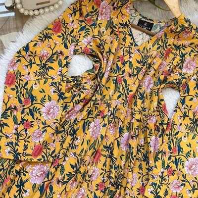 Yellow Floral gown_img_1