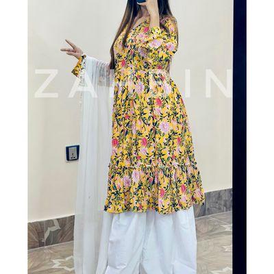 Yellow Floral gown_img_3